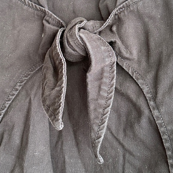 Anthropologie Holding Horses Clara Denim Front Tie Mini Dress - Picture 3 of 5